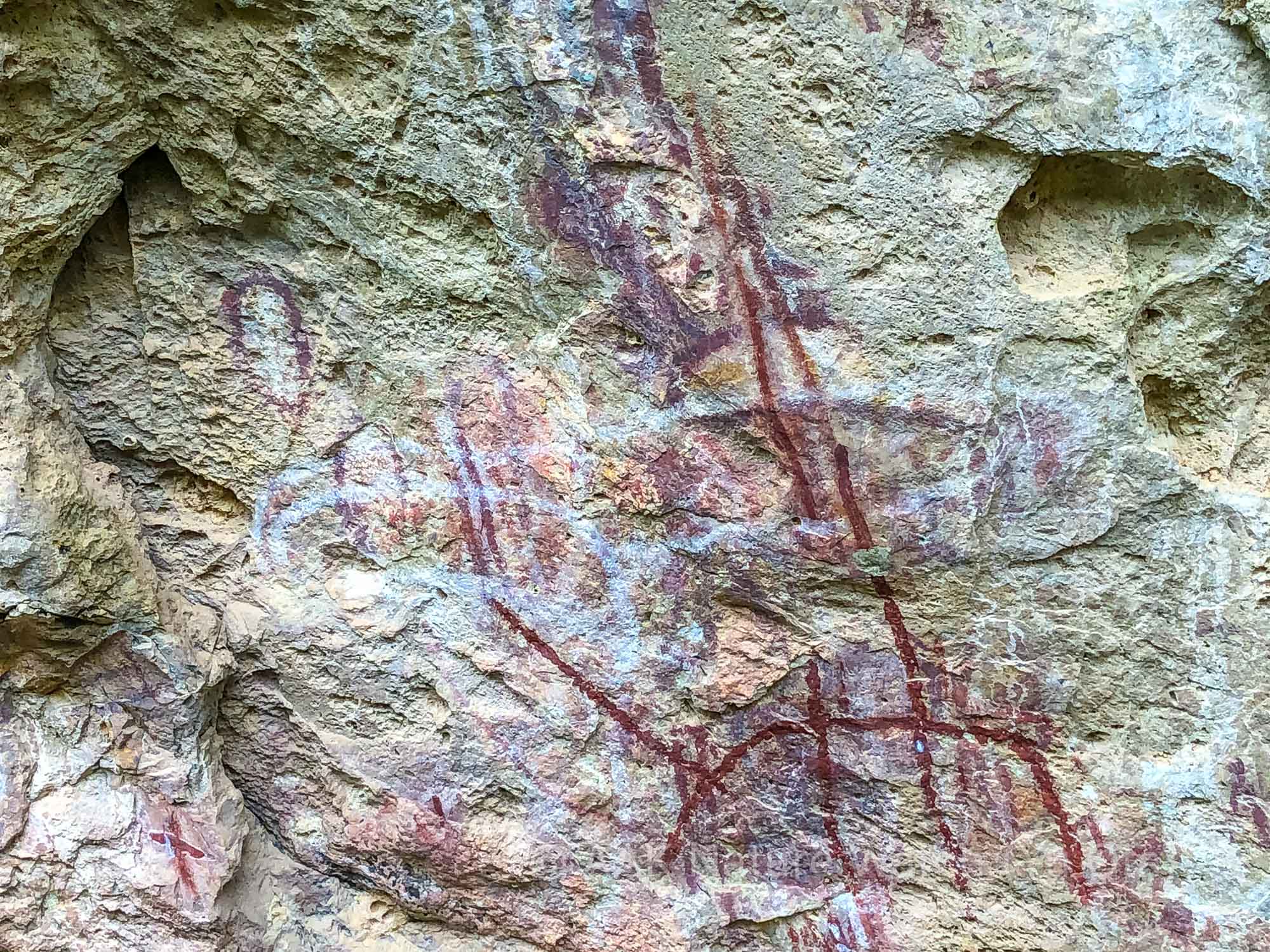 アサートン高原にもアボリジニの壁画