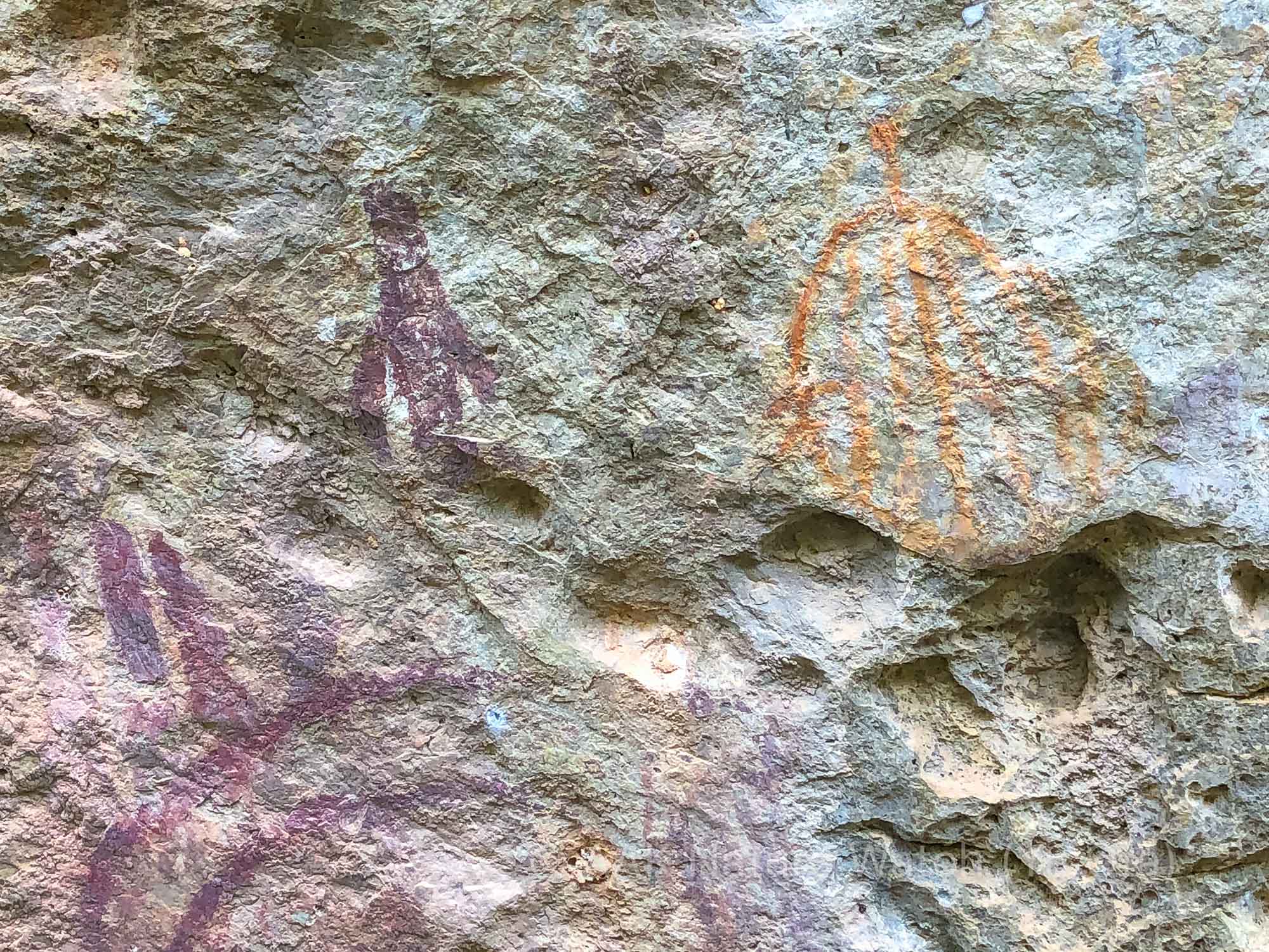 アサートン高原にもアボリジニの壁画
