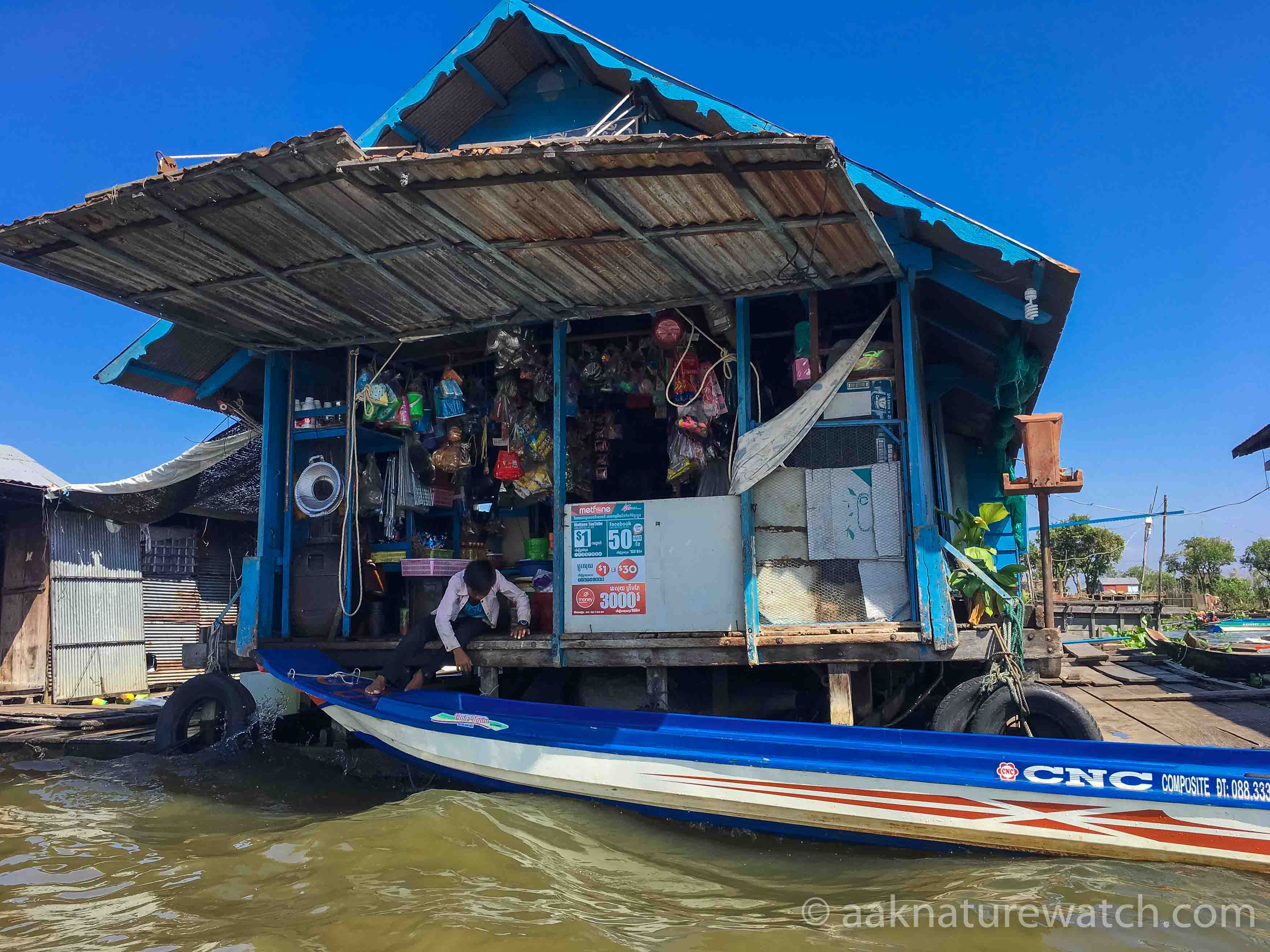 カンボジア水上集落