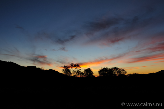 ウエストマクドネル国立公園の夕陽