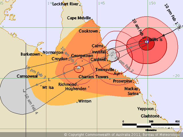 大型サイクロン・ヤシの接近　⑤