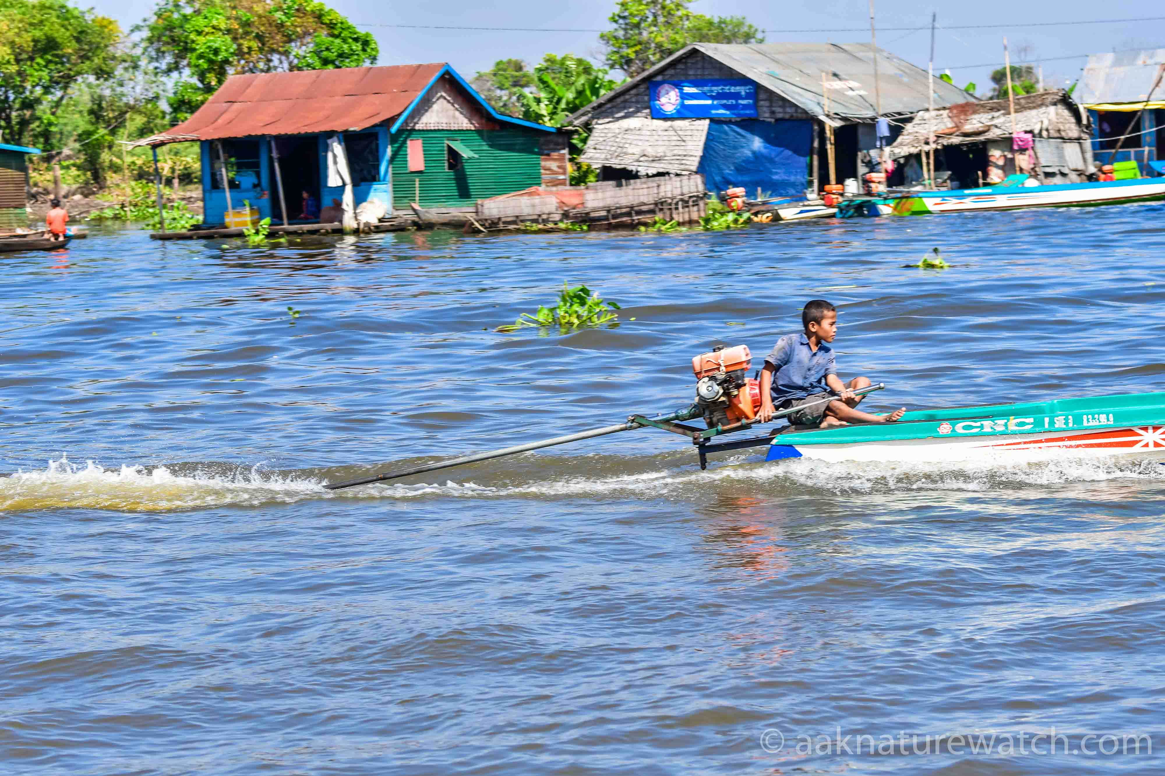 カンボジア水上集落